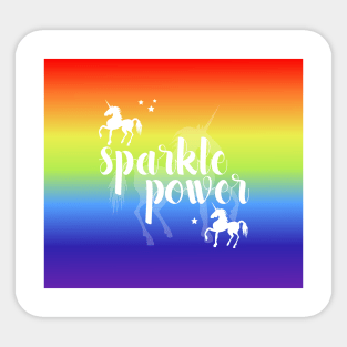 Sparkle Power Unicorns Sticker